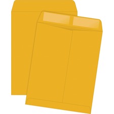 Catalog Envelope, 28 Lb Bond Weight Kraft, #14 1/2, Square Flap, Gummed Closure, 11.5 X 14.5, Brown Kraft, 250/box