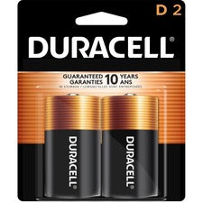 Coppertop Alkaline D Batteries, 2/pack