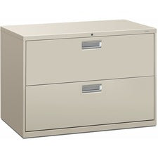 Brigade 600 Series Lateral File, 2 Legal/letter-size File Drawers, Light Gray, 42" X 18" X 28"