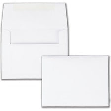 Greeting Card/invitation Envelope, A-2, Square Flap, Gummed Closure, 4.38 X 5.75, White, 100/box