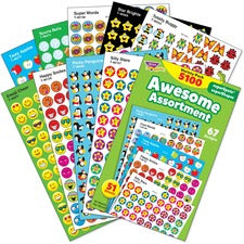 Superspots And Supershapes Sticker Variety Packs, Awesome Assortment, Assorted Colors, 5,100/pack