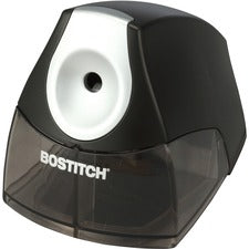 Bostitch Personal Electric Pencil Sharpener - Desktop - 1 Hole(s) - Helical - 4" Height x 3.5" Width x 5" Depth - Black, Silver - 1 Each