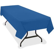 Table Set Rectangular Table Cover, Heavyweight Plastic, 54" X 108", Blue, 6/pack