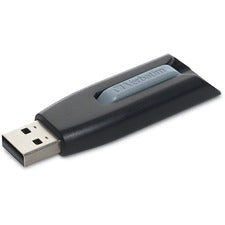 Store 'n' Go V3 Usb 3.0 Drive, 128 Gb, Black/gray