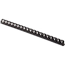 Plastic Comb Bindings, 5/8" Diameter, 120 Sheet Capacity, Black, 25/pack