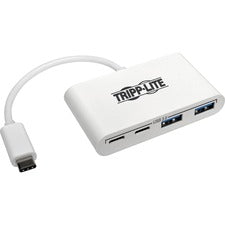 Tripp Lite 4-Port USB 3.1 Gen 1 Portable Hub, USB-C to (x2) USB-A and (x2) USB-C - USB Type C - External - 4 USB Port(s) - 2 USB 3.0 Port(s) - 2 USB 3.1 Port(s)
