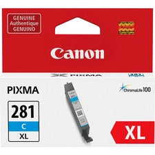 Canon CLI-281XL Original Inkjet Ink Cartridge - Cyan - 1 Each - Inkjet - 1 Each