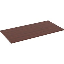 Lorell Relevance Series Mahogany Laminate Office Furniture Tabletop - 59.9" x 29.5" x 1" Table Top - Straight Edge - Finish: Mahogany, Laminate