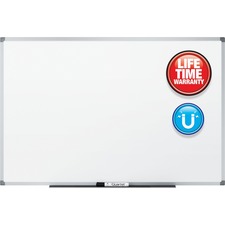 Quartet Standard DuraMax Magnetic Whiteboard - 72" (6 ft) Width x 48" (4 ft) Height - White Porcelain Surface - Silver Aluminum Frame - Rectangle - Horizontal/Vertical - Assembly Required - 1 Each - TAA Compliant