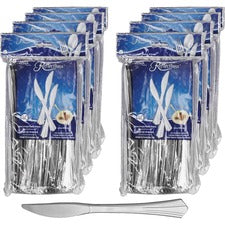Reflections Reflections Classic Silver-look Knife - 40 / Pack - 320/Carton - Knife - Disposable - Plastic - Silver