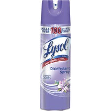 Lysol Breeze Disinfectant Spray - Aerosol - 19 fl oz (0.6 quart) - Early Morning Breeze Scent - 12 / Carton - Clear