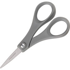 Fiskars Performance Versatile Scissors - 5" Overall Length - Stainless Steel - Straight Tip - Gray - 1 Each