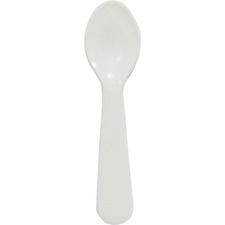 Solo Taster Spoons Food Specialty - 3000/Carton - Spoon - Plastic, Polystyrene - White