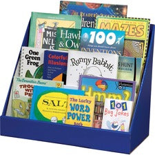 Classroom Keepers Classroom Keeper's Corrugated Book Shelf - 3 Tier(s) - 17" Height x 20" Width x 10" Depth - Sturdy, Corrugated - 70% Recycled - Blue - 1 Each