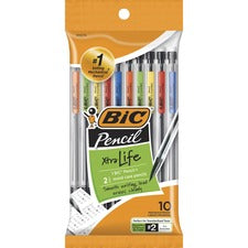 BIC Top Advance Mechanical Pencils - #2 Lead - 0.7 mm Lead Diameter - Assorted Barrel - 10 / Pack