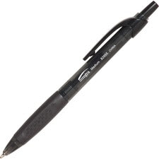 Integra Easy Click Retractable Ballpoint Pen - Medium Pen Point - Retractable - Black - Black Barrel - 1 Dozen