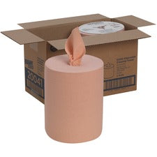 Medium-duty Wiper Refill, 1-ply, 10 X 13, Unscented, Orange, 200/roll, 2 Rolls/carton