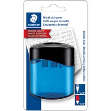 Staedtler Double-Hole Oval Metal Pencil Sharpener - Desktop - 2 Hole(s) - Assorted - 1 Each