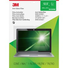 3M Anti-Glare Filter Clear, Matte - For 12.5" Widescreen LCD Notebook - 16:9 - Scratch Resistant, Fingerprint Resistant, Dust Resistant - Anti-glare