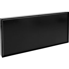 Lorell Snap Plate Architectural Sign - 1 Each - 8" Width x 4" Height - Rectangular Shape - Easy Readability, Injection-molded, Easy to Use - Plastic - Black