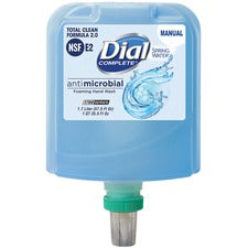 Dial Complete Antimicrobial Foaming Hand Wash - Spring Water Scent - 57.5 fl oz (1700.5 mL) - Bacteria Remover - Home, Healthcare, School, Office, Restaurant, Daycare - Blue - Non-drying - 1 Each