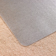 Cleartex Advantagemat Phthalate Free Pvc Chair Mat For Low Pile Carpet, 53 X 45, Clear