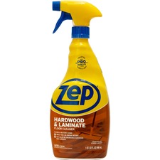 Zep Hardwood & Laminate Floor Cleaner - Spray - 32 fl oz (1 quart) - Fresh Scent - 1 Each - Brown