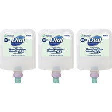 Dial Hand Sanitizer Gel Refill - 40.5 fl oz (1197.7 mL) - Bacteria Remover - Healthcare, Daycare, Office, School, Restaurant - Clear - Dye-free, Fragrance-free - 3 / Carton