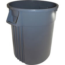 Genuine Joe Gator 55-gallon Container - 55 gal Capacity - Impact Resistant, Crush Resistant, Long Lasting, Spill Resistant, Jam-free, Handle - 33" Height x 26.8" Width - Gray - 1 Each