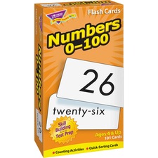 Trend Numbers 0-100 Flash Cards - Educational - 101 / Box