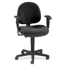 Lorell Millenia Pneumatic Adjustable Task Chair - Black Seat - 1 Each