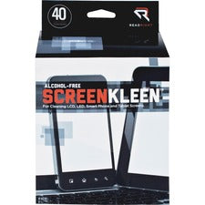 Screenkleen Alcohol-free Wet Wipes, Cloth, 5 X 5, Unscented, 40/box