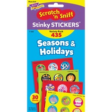 Stinky Stickers Variety Pack, Holidays And Seasons, Assorted Colors, 435/pack