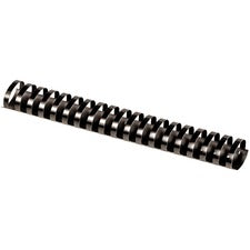 Plastic Comb Bindings, 1 1/2" Diameter, 340 Sheet Capacity, Black, 10/pack