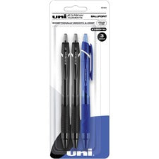 uni&reg; Jetstream Elements Ballpoint Pen - Medium Pen Point - 1 mm Pen Point Size - Assorted Gel-based Ink - 3 / Pack