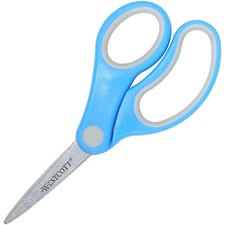 Westcott Soft Handle Kids 5" Value Scissors - 5" Overall Length - Left/Right - Stainless Steel - Pointed Tip - Assorted - 1 Each