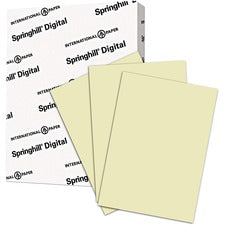 Springhill Multipurpose Card Stock - 92 Brightness - Letter - 8 1/2" x 11" - 90 lb Basis Weight - Smooth, Hard - 250 / Pack - Acid-free