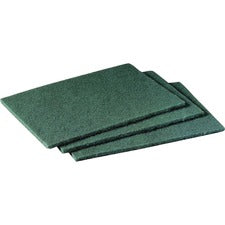 Scotch-Brite Scrubbing Pads - 6" Width x 9" Depth - 20/Pack - Synthetic - Green