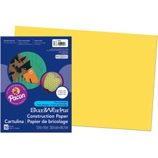 Sunworks Construction Paper, 50 Lb Text Weight, 12 X 18, Yellow, 50/pack