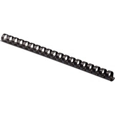 Plastic Comb Bindings, 5/8" Diameter, 120 Sheet Capacity, Black, 100/pack