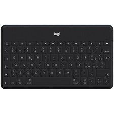 Keys-To-Go Super-Slim and Super-Light Bluetooth Keyboard for iPhone, iPad, and Apple TV - Black - Wireless Connectivity - Bluetooth - Tablet, Smartphone, Smart TV, Tablet, Smartphone, iPhone, iPad, Apple TV - Mechanical Keyswitch - Black