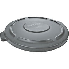 Rubbermaid Commercial Brute 20-gallon Container Lid - Round - Plastic - 1 Each - Gray