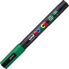 uni&reg; Posca PC-3M Paint Markers - Fine Marker Point - Green Water Based, Pigment-based Ink - 6 / Pack