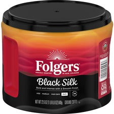 Folgers&reg; Ground Black Silk Dark Ground Coffee - Dark - 22.6 oz - 1 Each