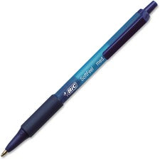 Soft Feel Ballpoint Pen Value Pack, Retractable, Medium 1 Mm, Blue Ink, Blue Barrel, 36/pack