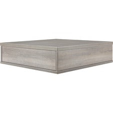 Lorell Contemporary Laminate Sectional Tabletop - 25.3" x 25.5" x 6.6" - Finish: Weathered Charcoal, Laminate