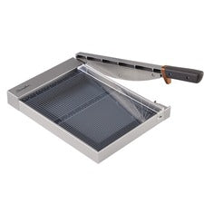 Swingline 1215G/1225G Guillotine Trimmer - 25 Sheet Cutting Capacity - 12" Cutting Length - Easy to Use, Built-in LED, Sturdy - Wood, Plastic - Silver - 1 Each