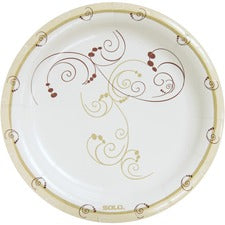 Solo Symphony Medium-weight 8.5" Paper Plates - Serving - Multi - Paper Body - 125 / Pack