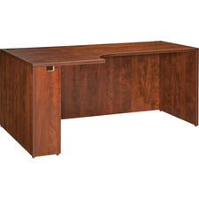 Lorell Essentials Rectangular Left Credenza - 66.1" x 35.4" x 29.5" - Finish: Cherry, Laminate