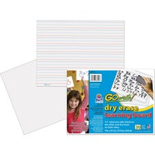 GoWrite! Dry Erase Learning Board - Dry-erase, Two-Sided, 3/4" Rule/Plain - 11" Width x 8.25" Height - White Surface - Rectangle - No - 30 / Pack